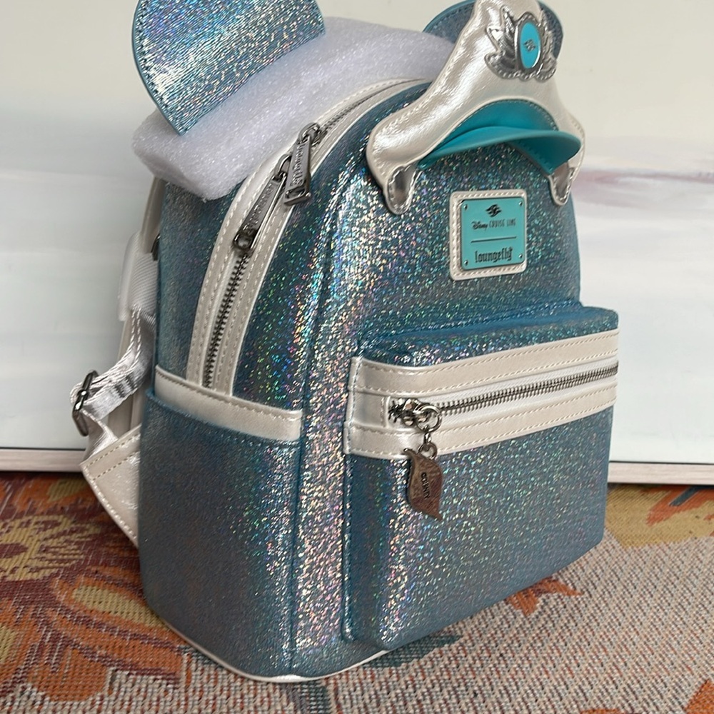 Disney Cruise Line Loungefly Mini Backpack - 25th Anniversary - Shimmering Seas - Picture 2 of 16